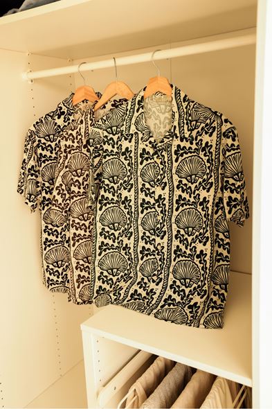 Agios Kahve Kısa Kollu Gömlek 