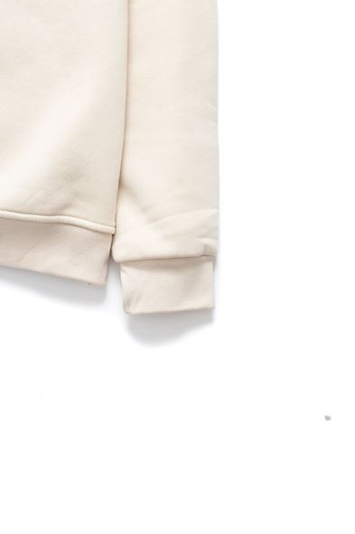 Bratsk Bej Etnik Baskılı Sweatshirt