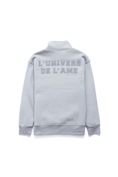 Yemva Gri Fermuarlı Sweatshirt