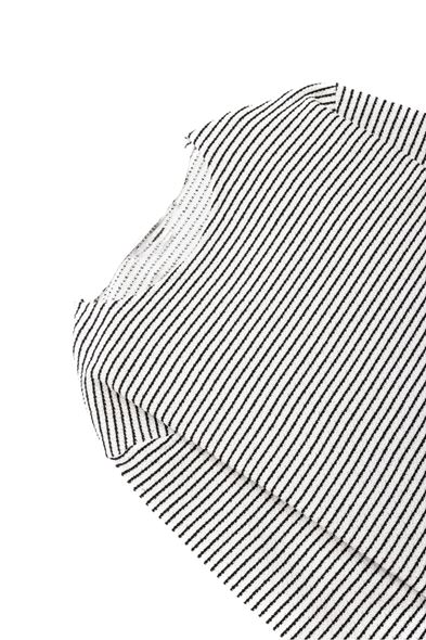 Vernier Siyah Çizgili Uzun Kollu Tshirt