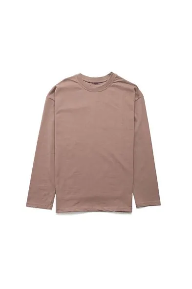 Bath Kahve Uzun Kollu Erkek Tshirt