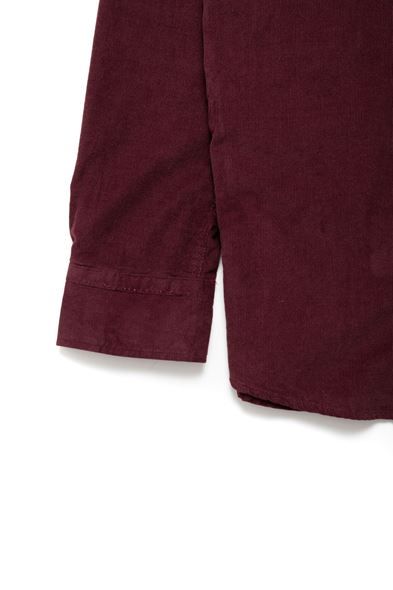 Laholm Fitilli Bordo Kadife Gömlek