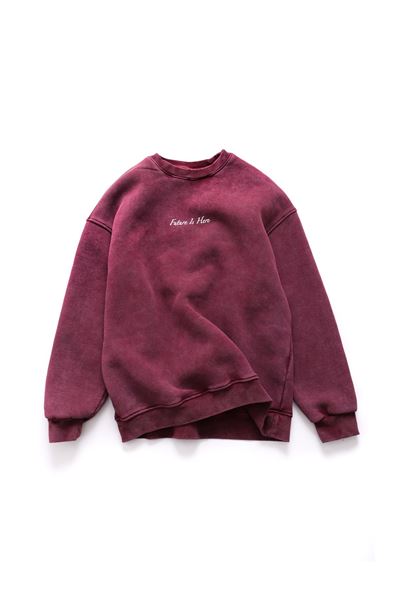 Pine  Bordo Pamuk Sweat