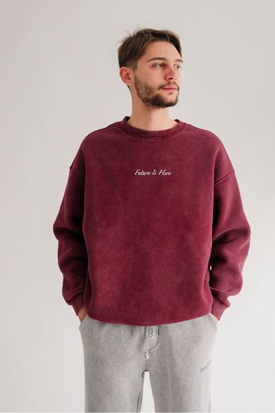 Pine  Bordo Pamuk Sweat