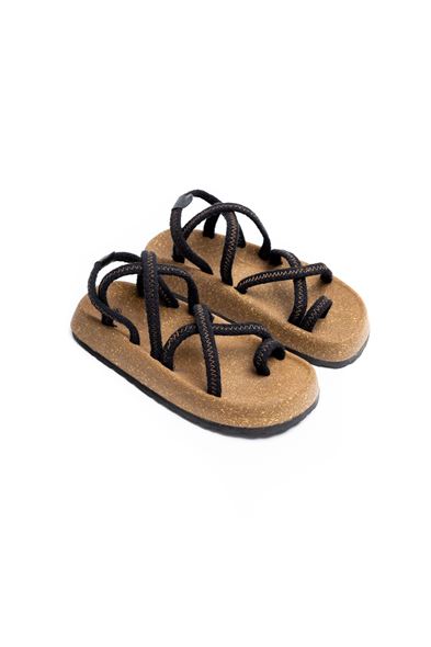 Lykia Siyah Sandalet