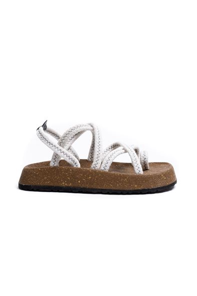 Lykia Beyaz Sandalet