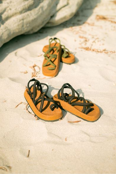 Lykia Siyah Sandalet