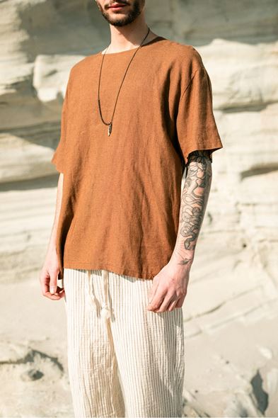 Rio  Acı Kahve Oversize Tshirt  
