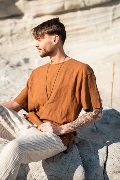 Rio  Acı Kahve Oversize Tshirt  