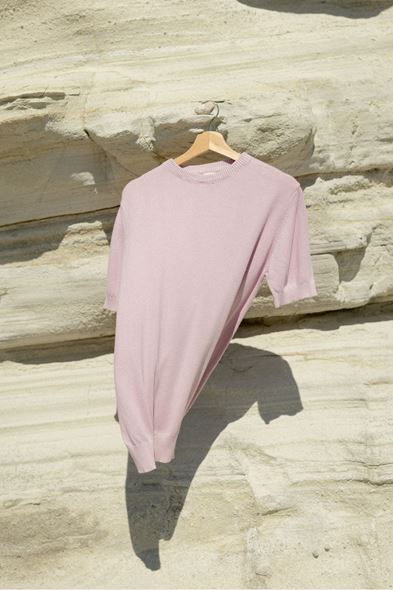 Briss Lila Bisiklet Yaka Triko Tshirt