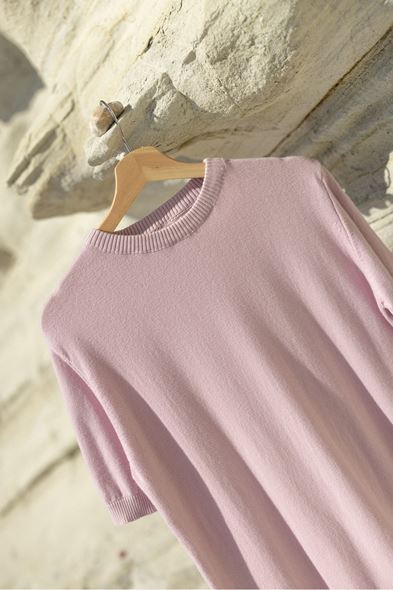 Briss Lila Bisiklet Yaka Triko Tshirt