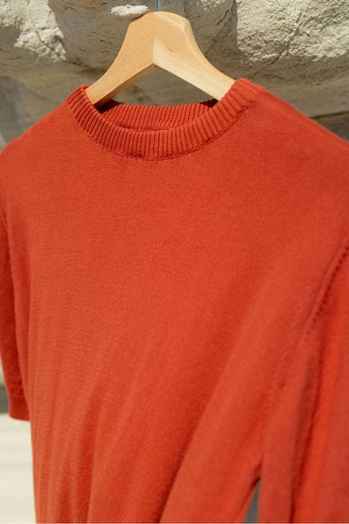 Briss Kiremit Bisiklet Yaka Triko Tshirt