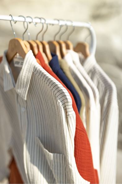 Mikonos Haki Çizgili Gömlek