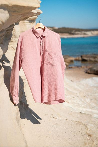 Mikonos Lila Gömlek