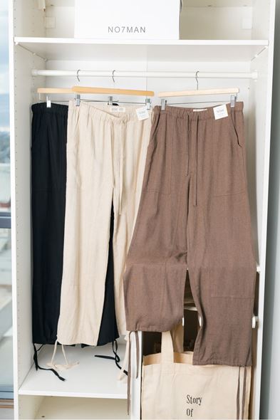 Rodos Kahve Keten Pantolon