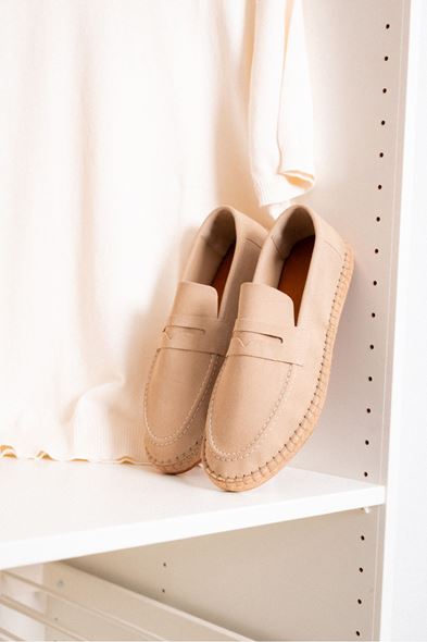 Kovra Bej Loafer Espadril