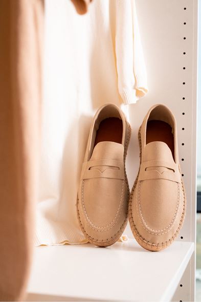 Kovra Bej Loafer Espadril