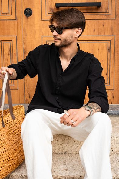 Hellenica Siyah Gömlek