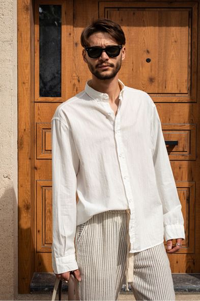 Hellenica Beyaz Gömlek