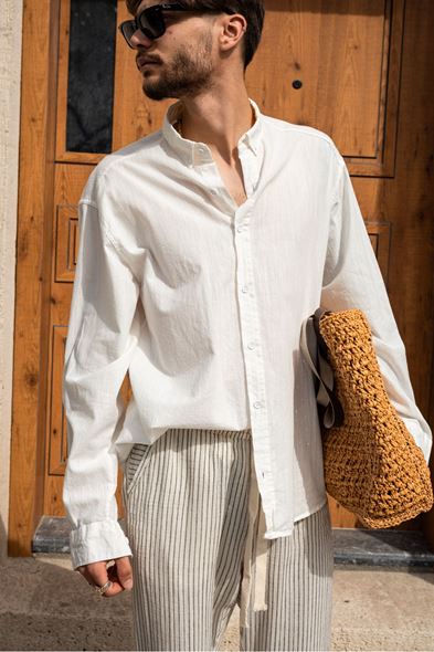 Hellenica Beyaz Gömlek