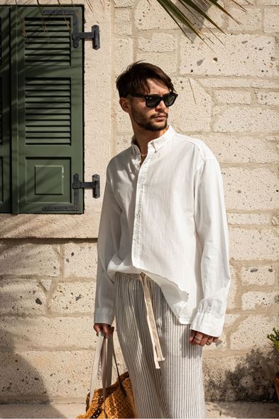 Hellenica Beyaz Gömlek