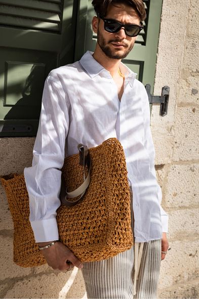 Rinascita Beyaz Oversize Gömlek