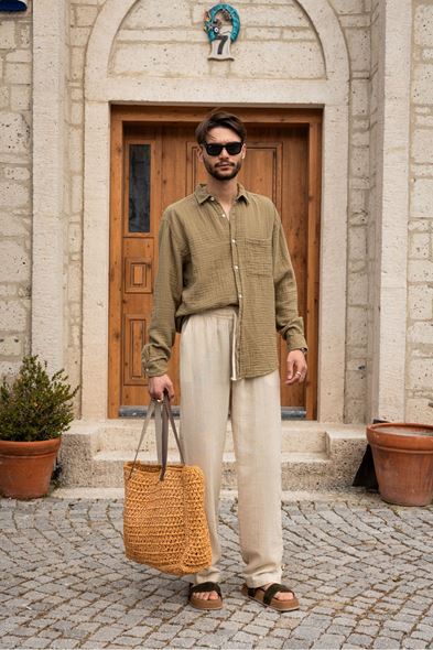 Mikonos Haki Gömlek