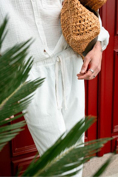 Mores Beyaz Pantolon