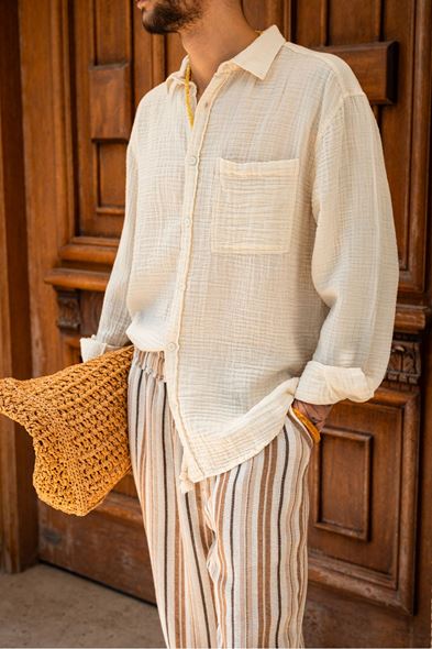 Mikonos Natür Gömlek