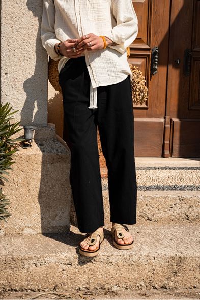 Mores Siyah Pantolon