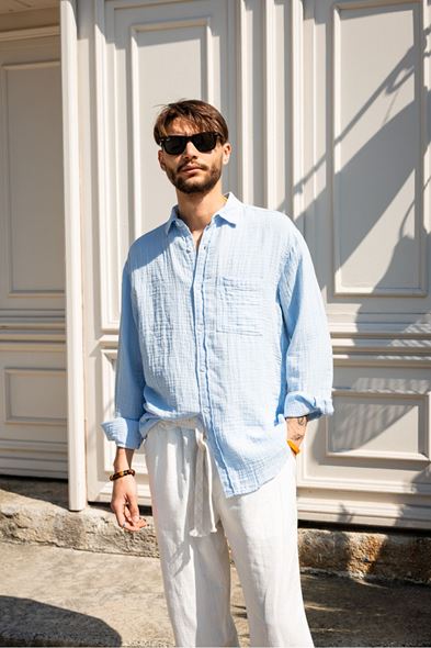 Mikonos Açık Mavi Gömlek