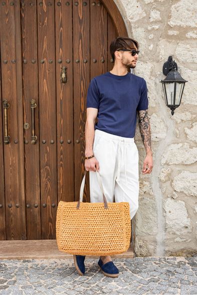 Briss Lacivert Bisiklet Yaka Triko Tshirt