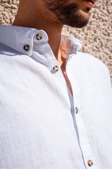 Granada Uzun Kollu Beyaz Gömlek