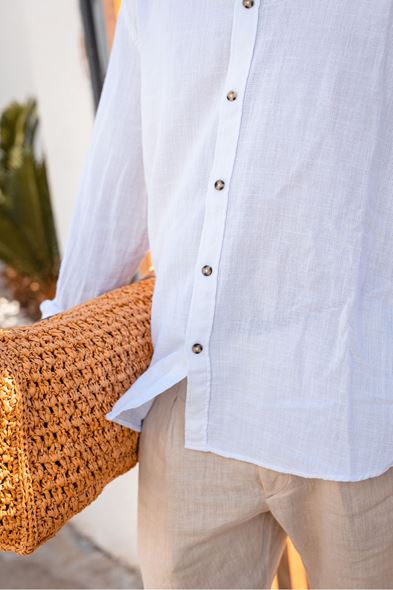 Granada Uzun Kollu Beyaz Gömlek