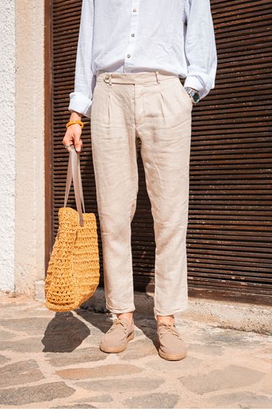 Giardino Bej Pantolon