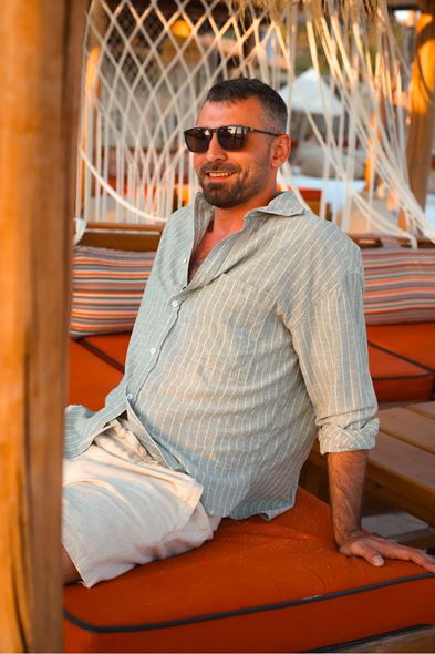 Linea Haki %100 Pamuk Gömlek