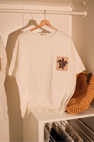 Michelangelo Beyaz Tshirt