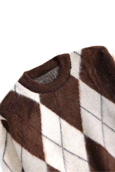 Berg Kahve Argyle Kazak