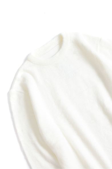 Zerm Beyaz Kaşe Sweat