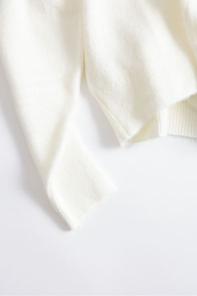 Zerm Beyaz Kaşe Sweat