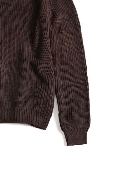 Montal Kahve Polo Yaka Kazak