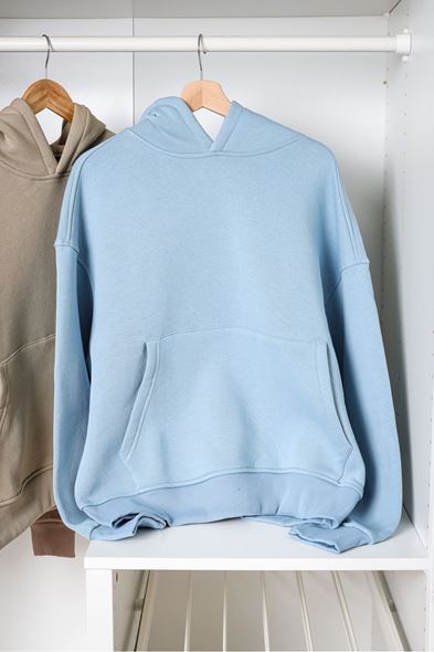 Graven Mavi Kapüşonlu Sweat