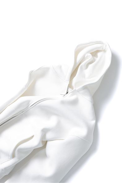 Finvar Beyaz Kapüşonlu Sweat