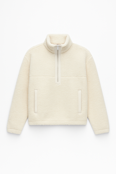 Northen Bej Pelüş Sweat