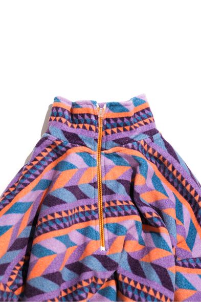 Oaken Mor Etnik Desenli Polar Sweat