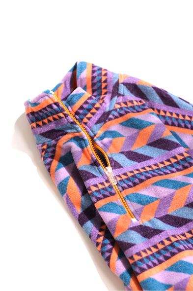 Oaken Mor Etnik Desenli Polar Sweat