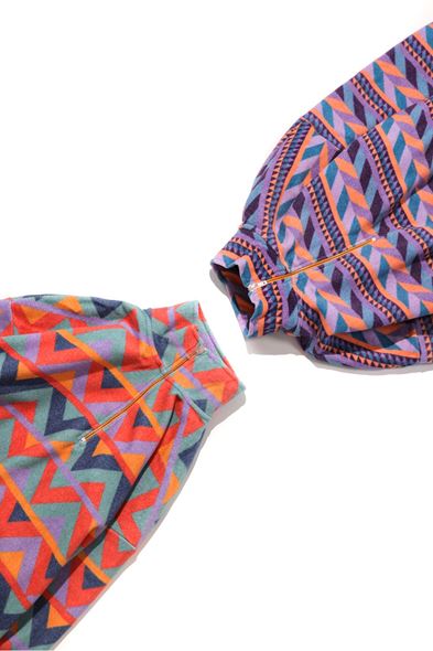 Oaken Mor Etnik Desenli Polar Sweat