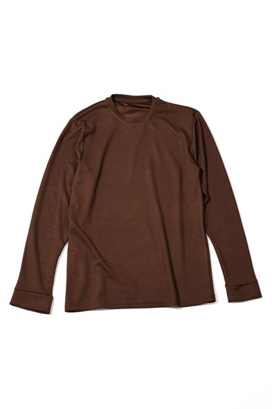 Roklen Kahverengi Uzun Kollu Tshirt