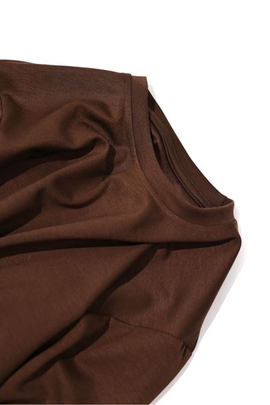 Roklen Kahverengi Uzun Kollu Tshirt