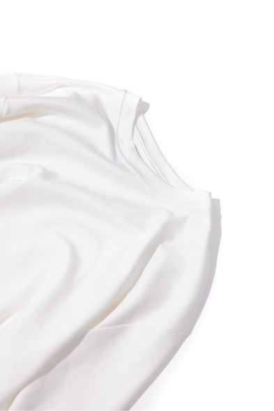 Roklen Beyaz Uzun Kollu Tshirt